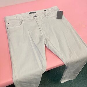 John Varvatos Men's Light Gray Slim Jeans